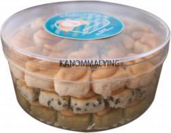 คุ้กกี้เมล็ดมะม่วงหิมพานต์ กล่องกลมใหญ่ รวมรส